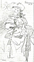 Dame in alter Tracht, 1874